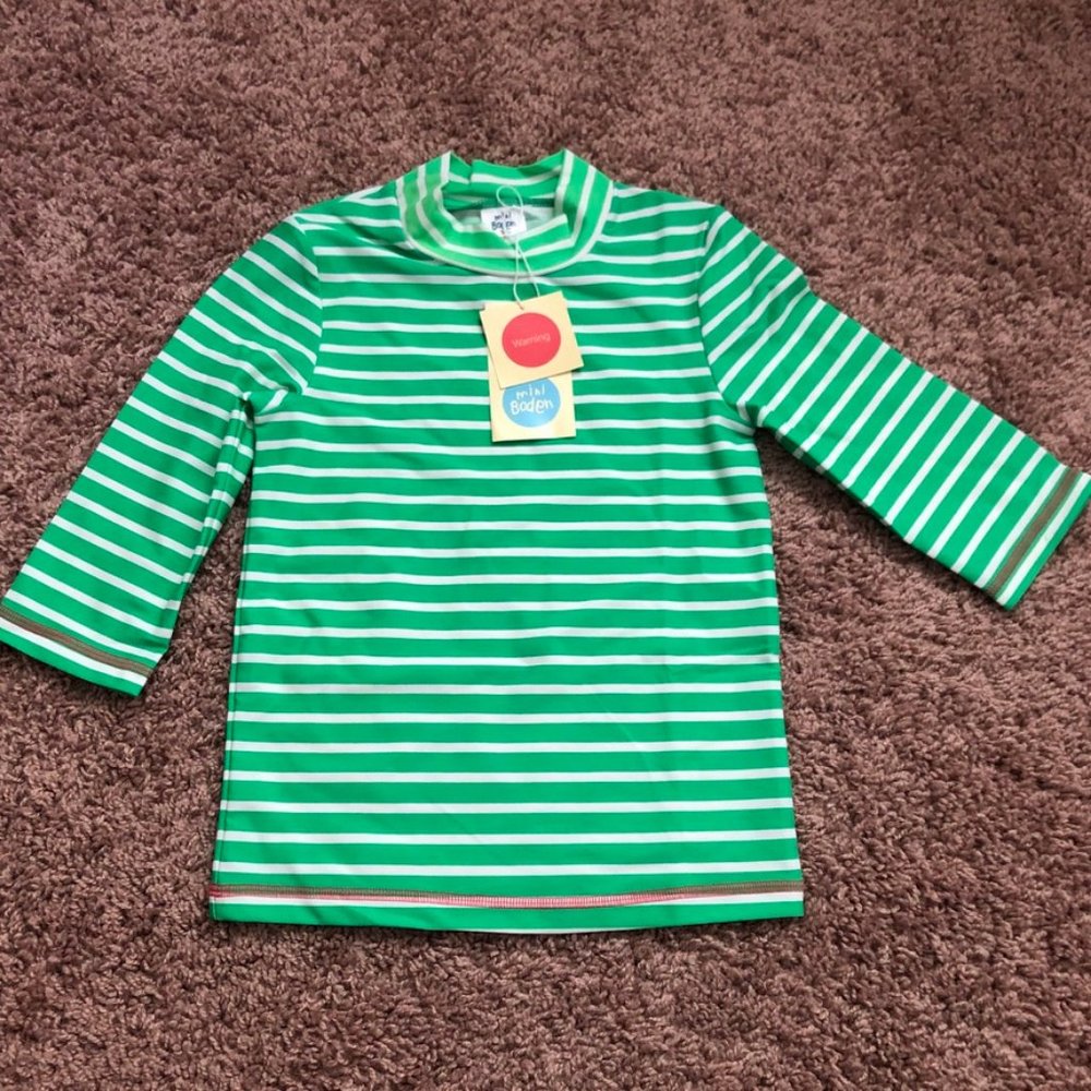 5-6 yr Mini Boden UV swim shirt - brand new / NWT